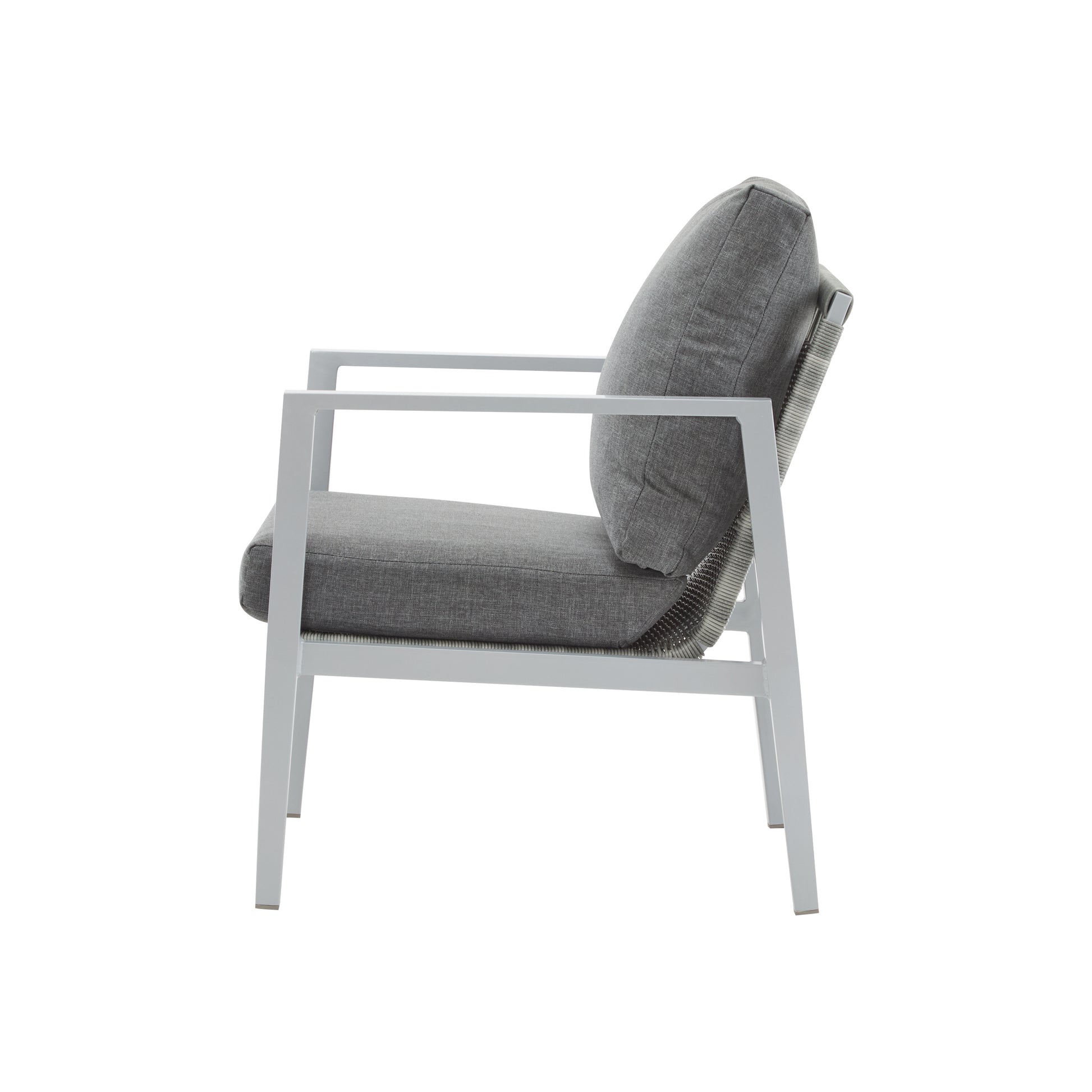 Modern Aluminum Lounge Chair for Garden or Poolside Relaxation