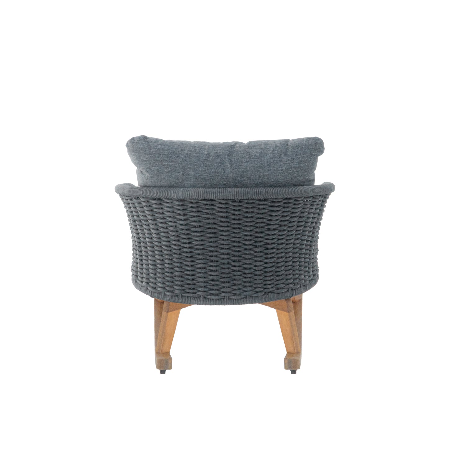 Gray Wicker Rocking Chair - Outdoor Patio Seating