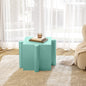Puzzle Art Side Table, Modular Convex Edge MGO Table - Buy Singles or Combine for Custom Layouts,  Indoor & Outdoor,Light Green Color