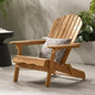 Folding Adirondack Chair Wooden Accent Furniture Lounge Chairs,Foldable Design for Patio & Garden Relaxation with Slatted Back & Wide Armrests- Teak Finish(Original SKU:57702.00NTLS/N770P241668M)
