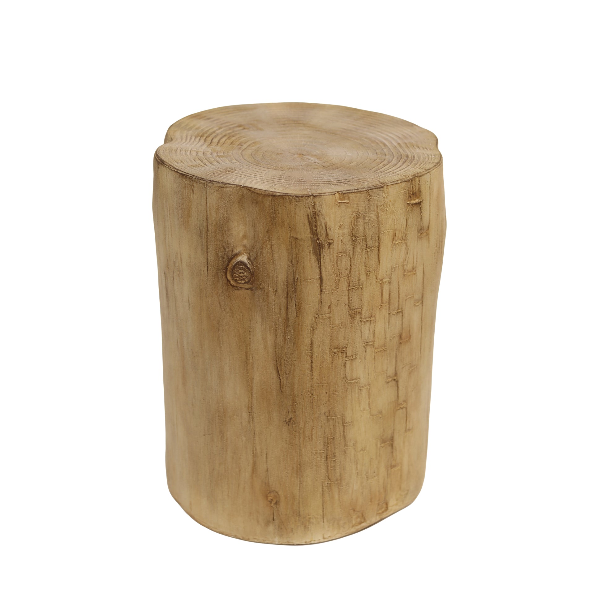 Light Brown Magnesium Oxide Outdoor Side Table for Garden Decor