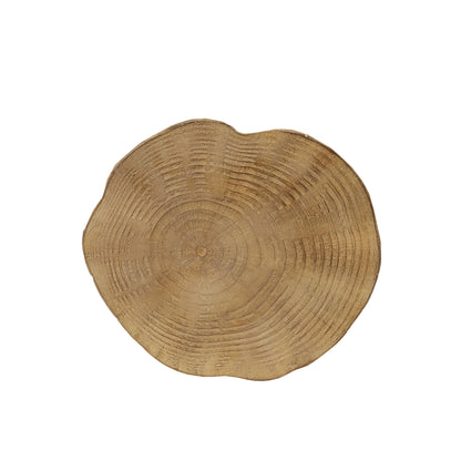 Light Brown Magnesium Oxide Outdoor Side Table for Garden Decor