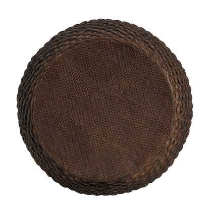 Faux Rattan Side Table - Brown Magnesium Oxide Outdoor Table