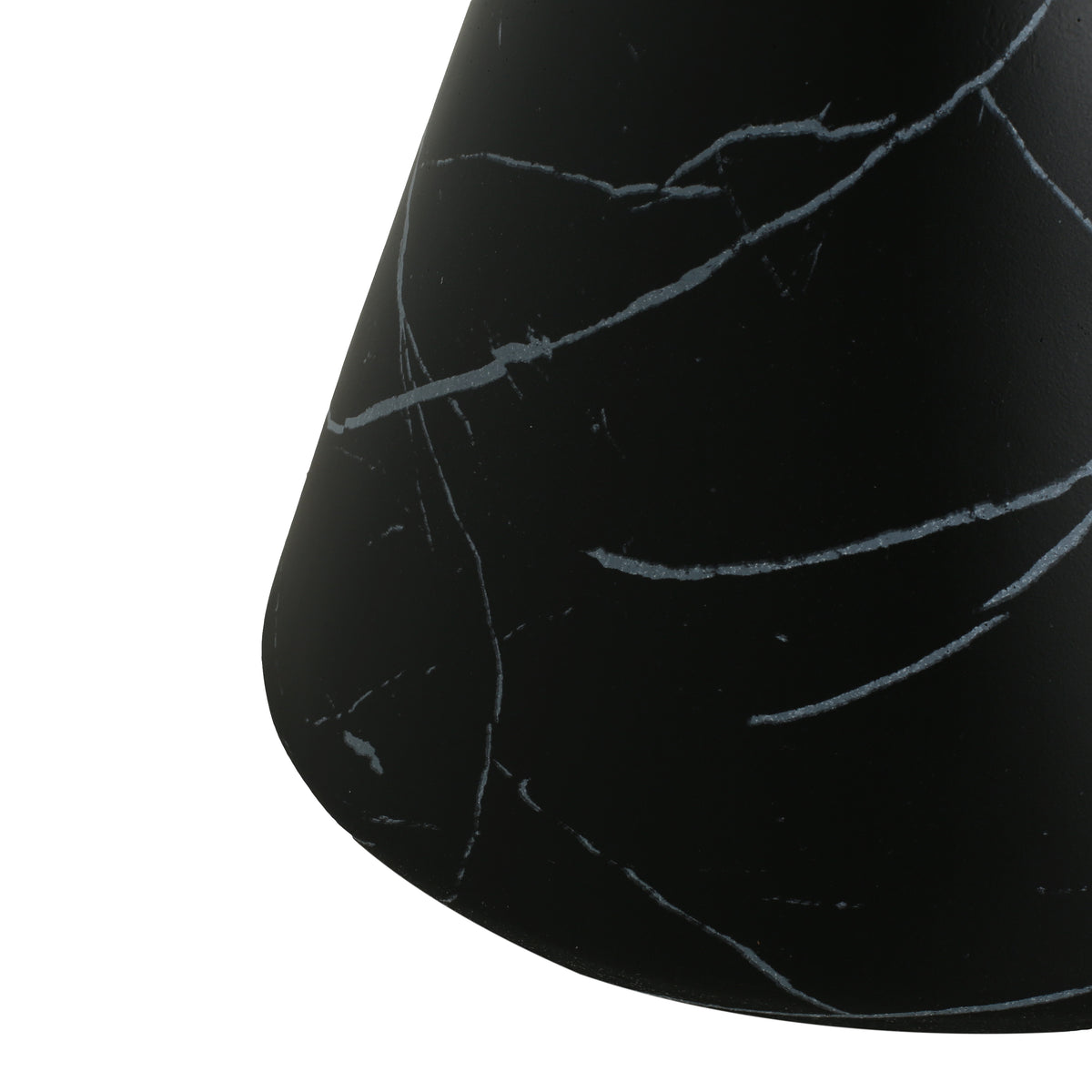 Black Concrete Hourglass Side Table - Outdoor Accent