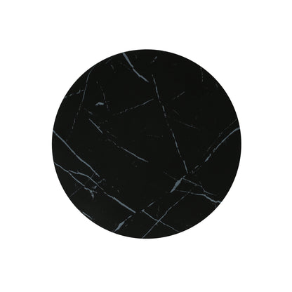 Black Concrete Side Table - Outdoor Patio Table