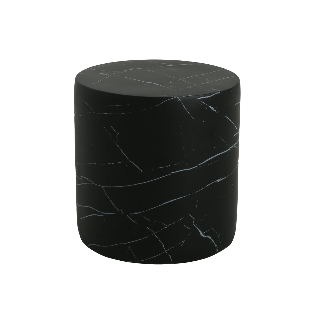 Black Concrete Side Table - Outdoor Patio Table