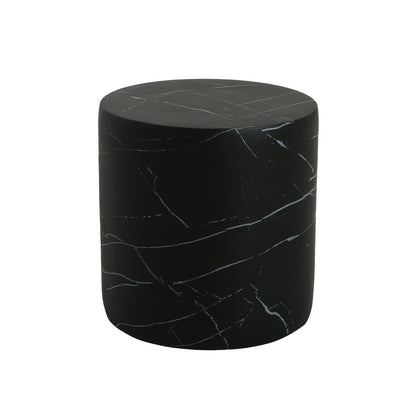 Black Concrete Side Table - Outdoor Patio Table