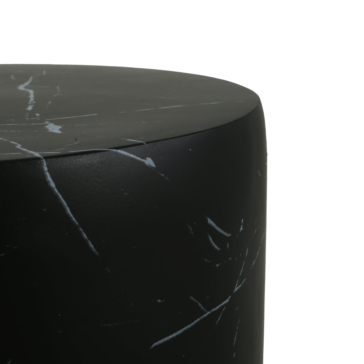 Black Concrete Side Table - Outdoor Patio Table