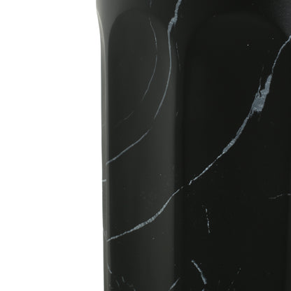 Black Marble Concrete Outdoor Side Table - Patio Accent