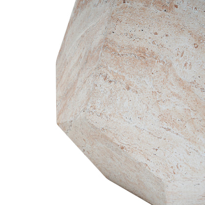 Lightweight Concrete Hexagonal Side Table for Outdoor Patio Decor