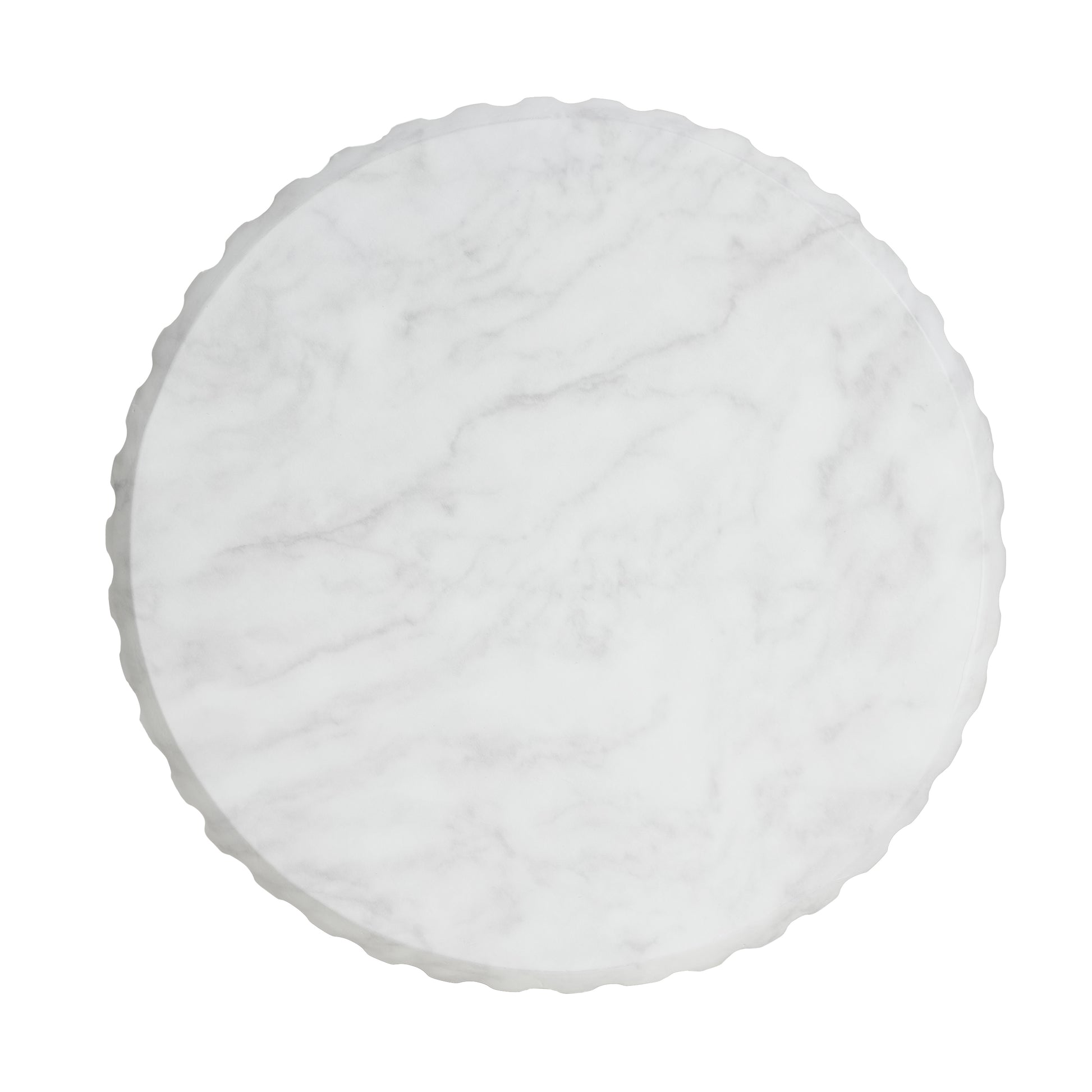 White Concrete Outdoor Side Table - Durable & Stylish