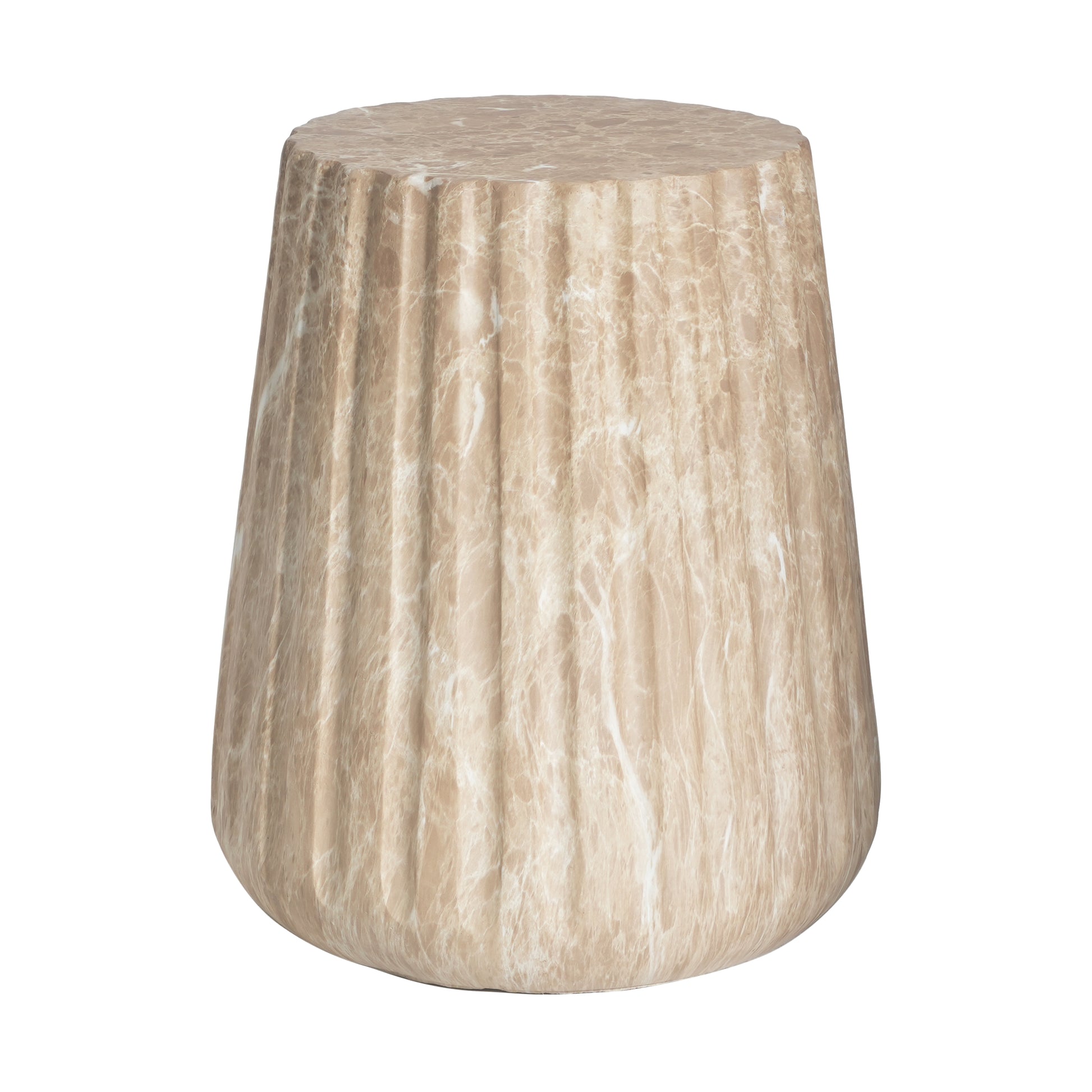 Gold Concrete Outdoor Side Table for Poolside or Garden