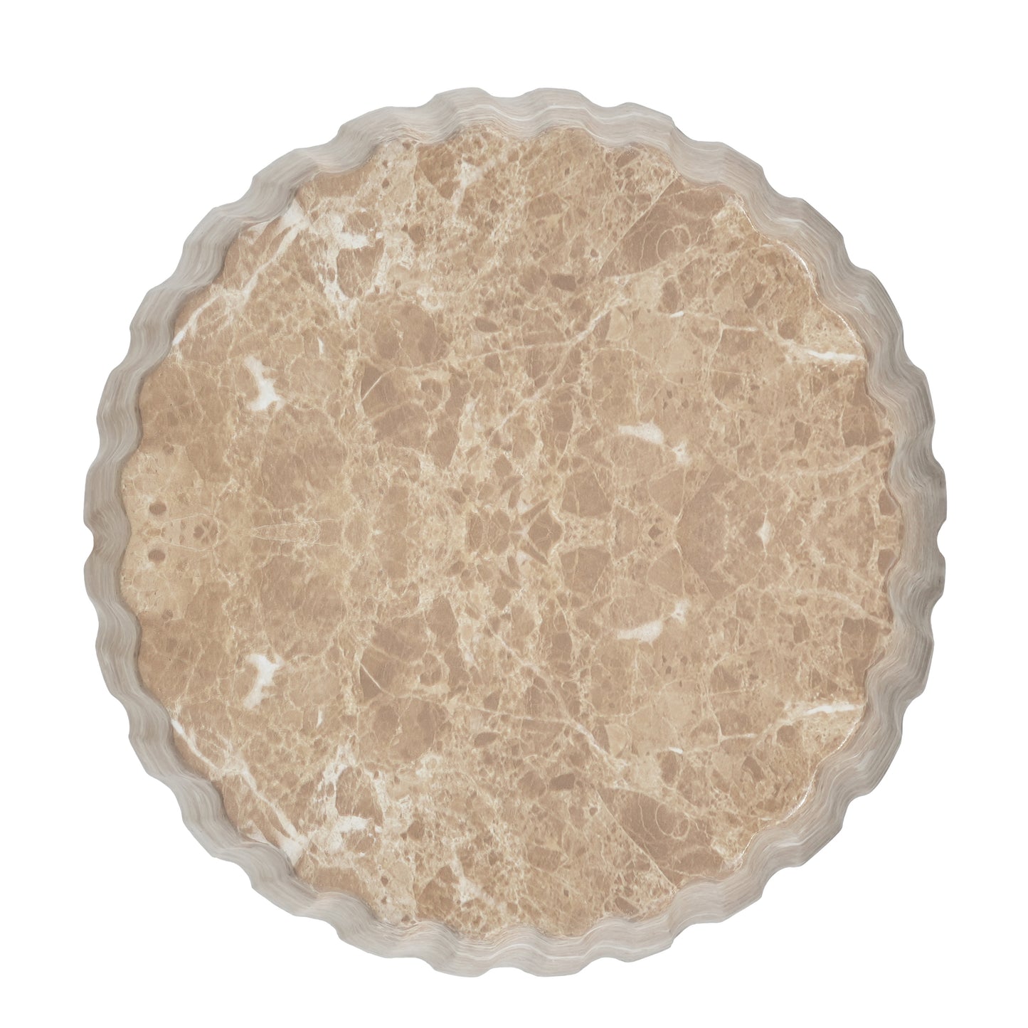 Gold Concrete Outdoor Side Table for Poolside or Garden