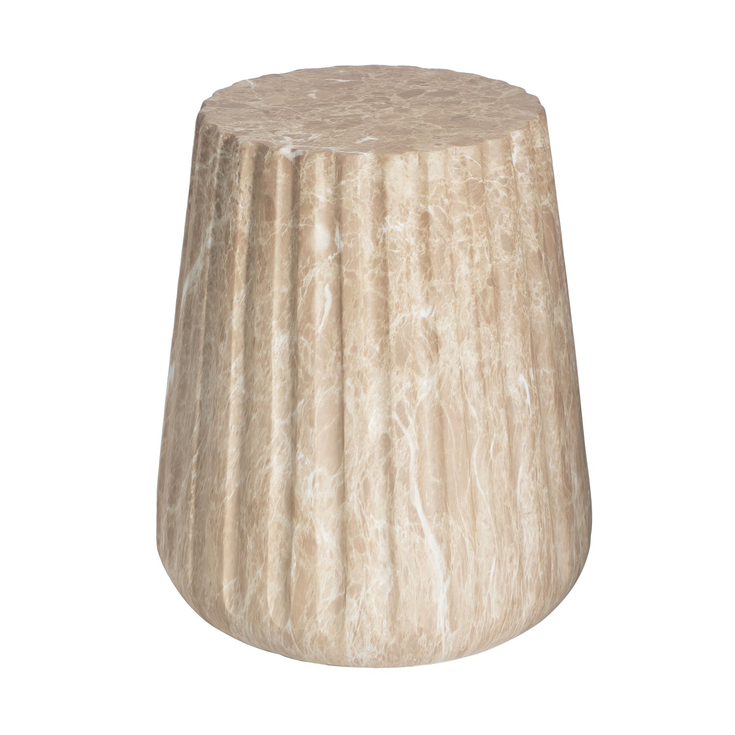 Gold Concrete Outdoor Side Table for Poolside or Garden