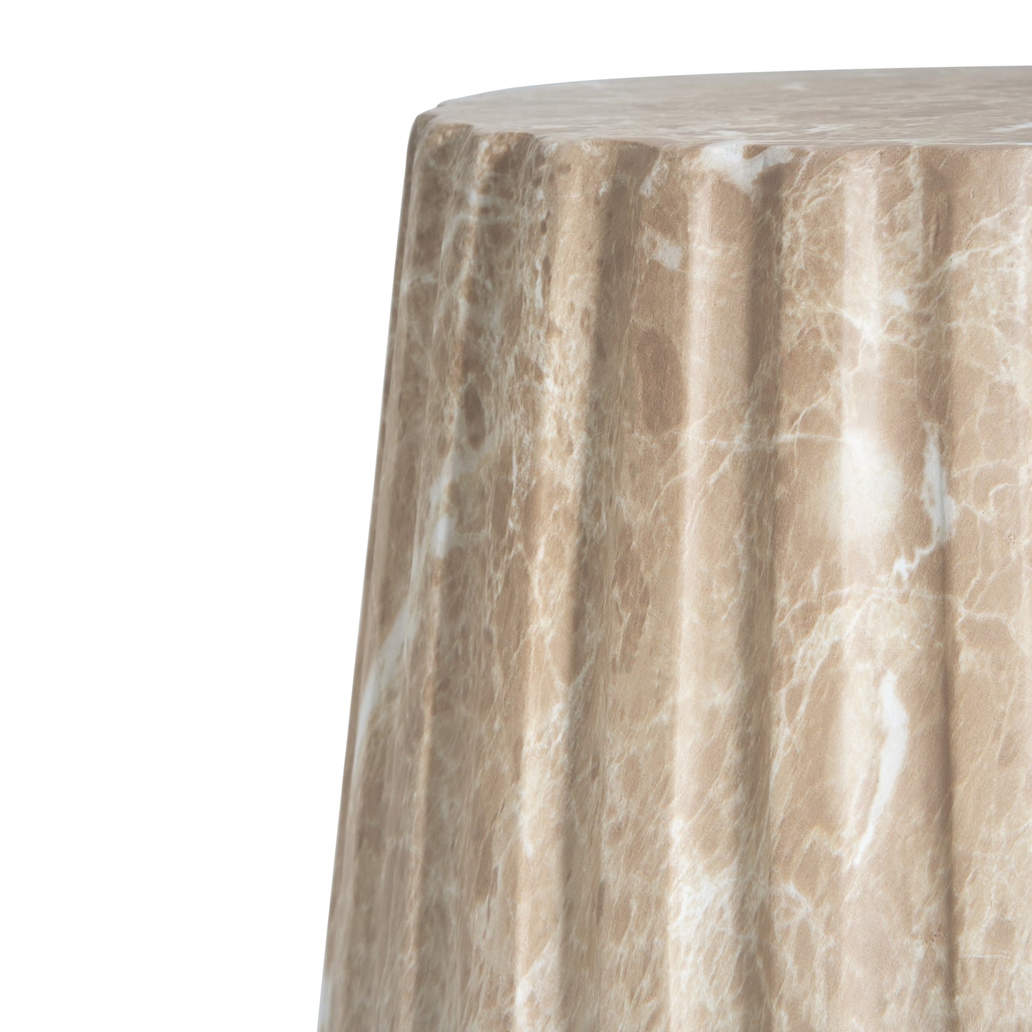 Gold Concrete Outdoor Side Table for Poolside or Garden