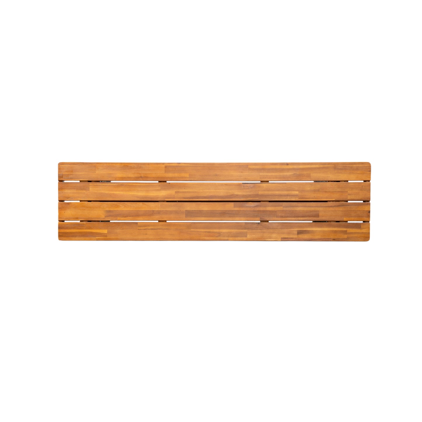 Acacia Wood Garden Bench with Teak Finish for Outdoor Dining