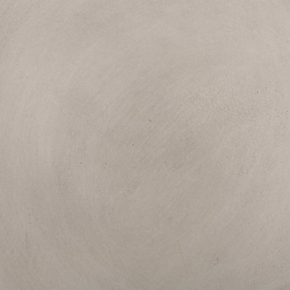 Light Grey Concrete Outdoor Side Table - Patio Accent Table
