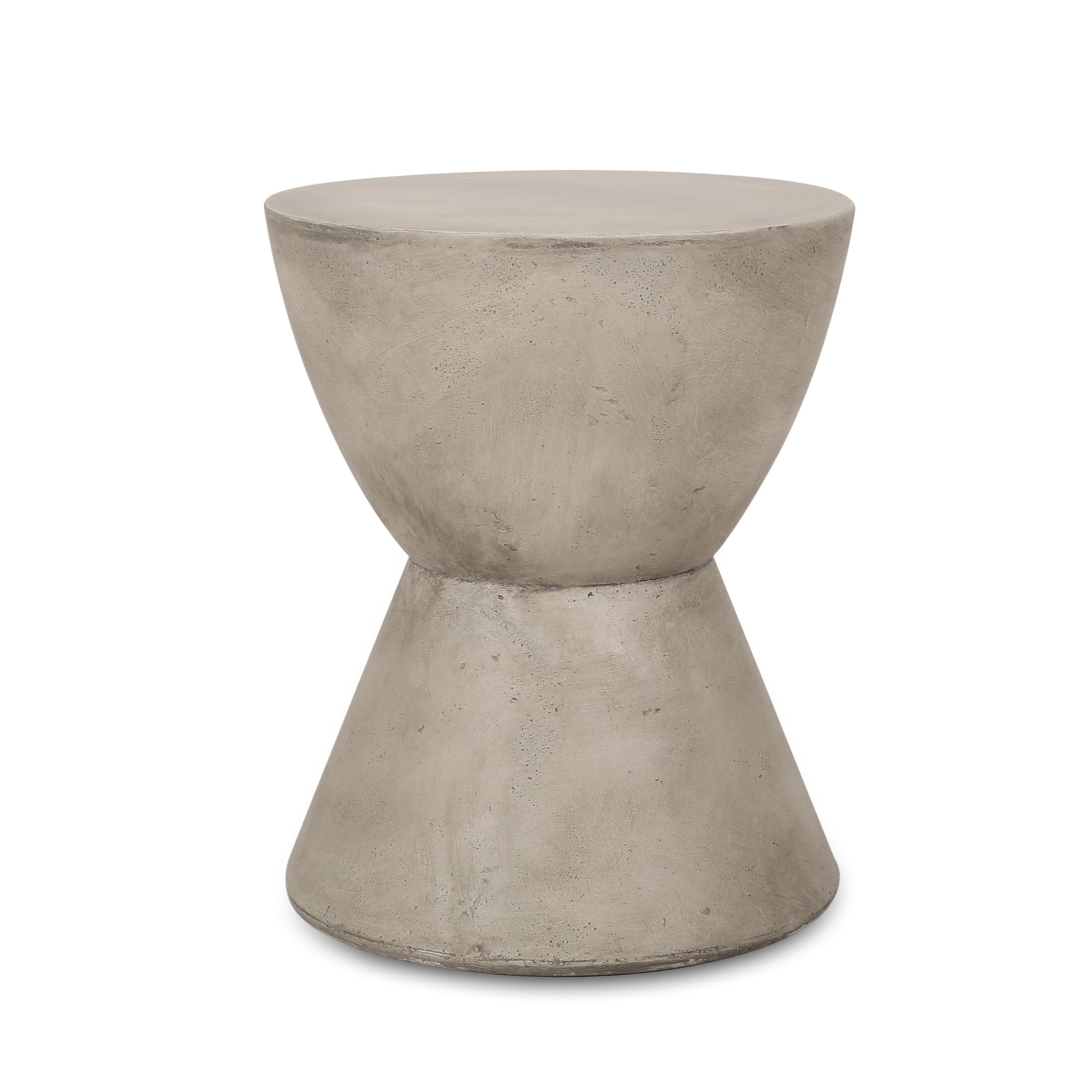 Lightweight Concrete Outdoor Side Table for Garden Patio Decor
