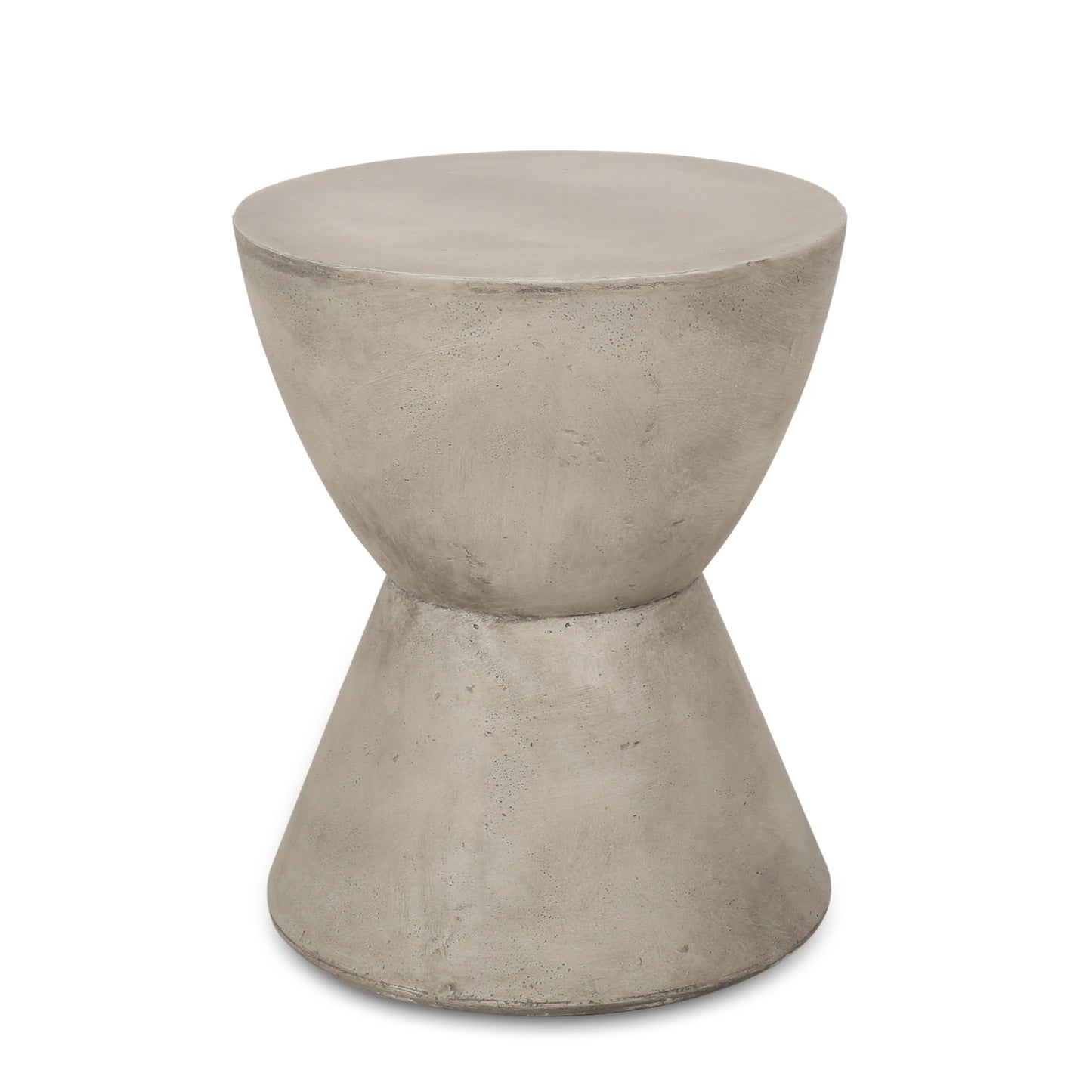 Lightweight Concrete Outdoor Side Table for Garden Patio Decor
