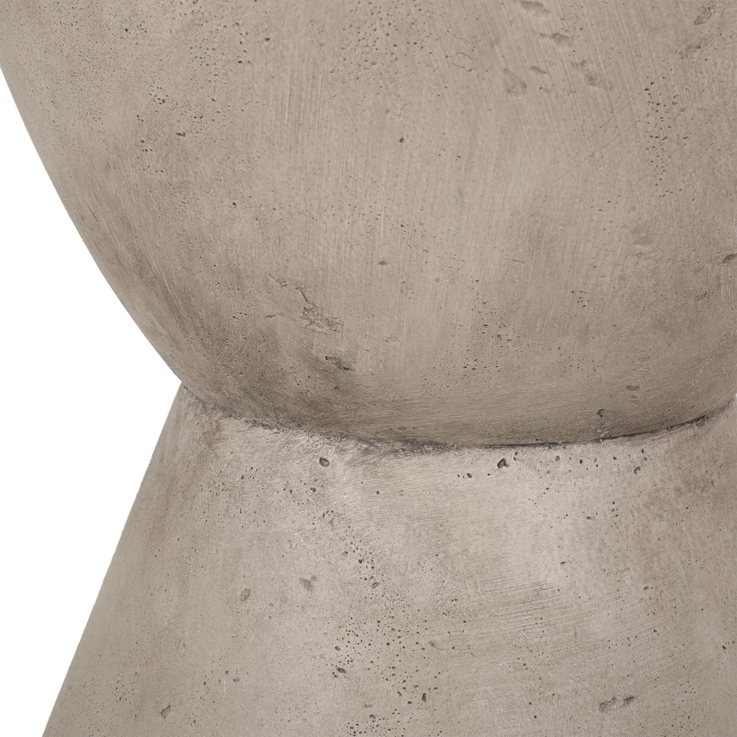 Lightweight Concrete Outdoor Side Table for Garden Patio Decor