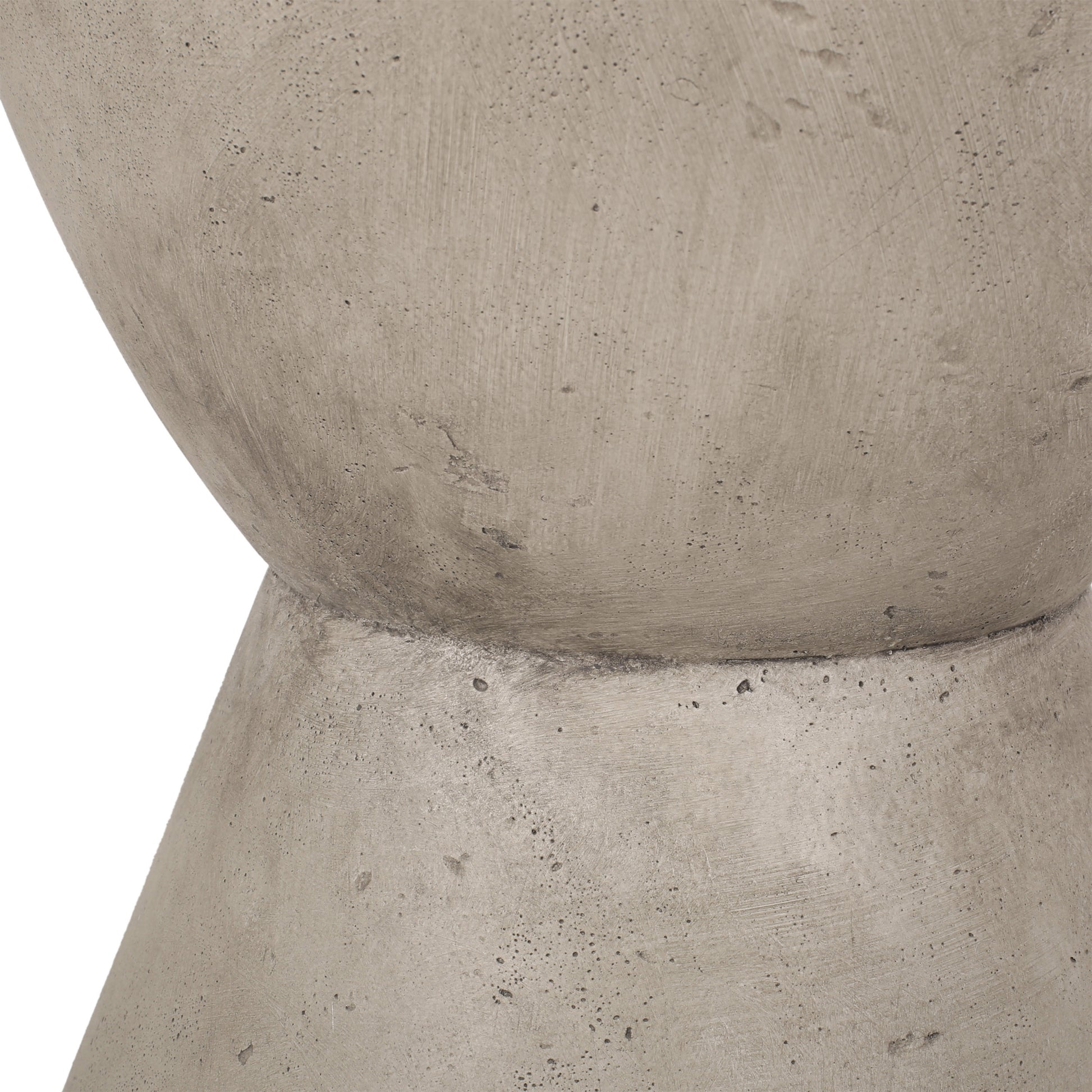 Lightweight Concrete Outdoor Side Table for Garden Patio Decor