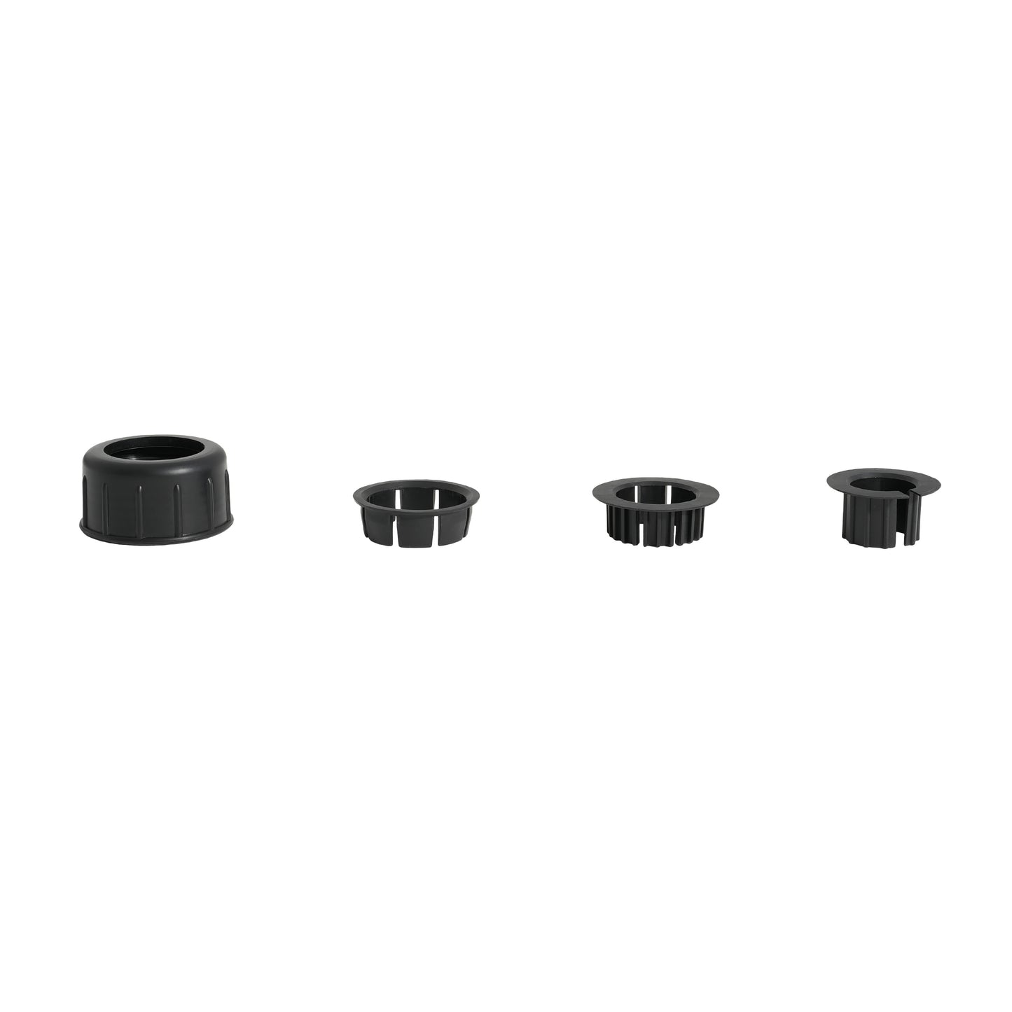 Black Concrete Resin Umbrella Base with Wheels - 19.88"