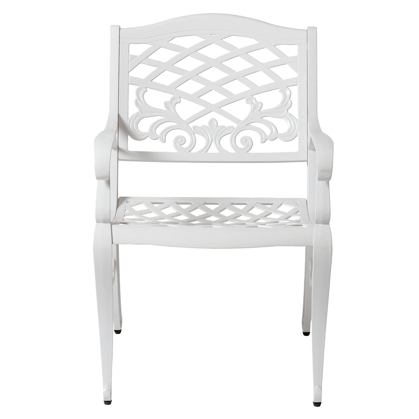 Phoenix Arm Chair (Set of 2) - White Aluminium Patio Seating