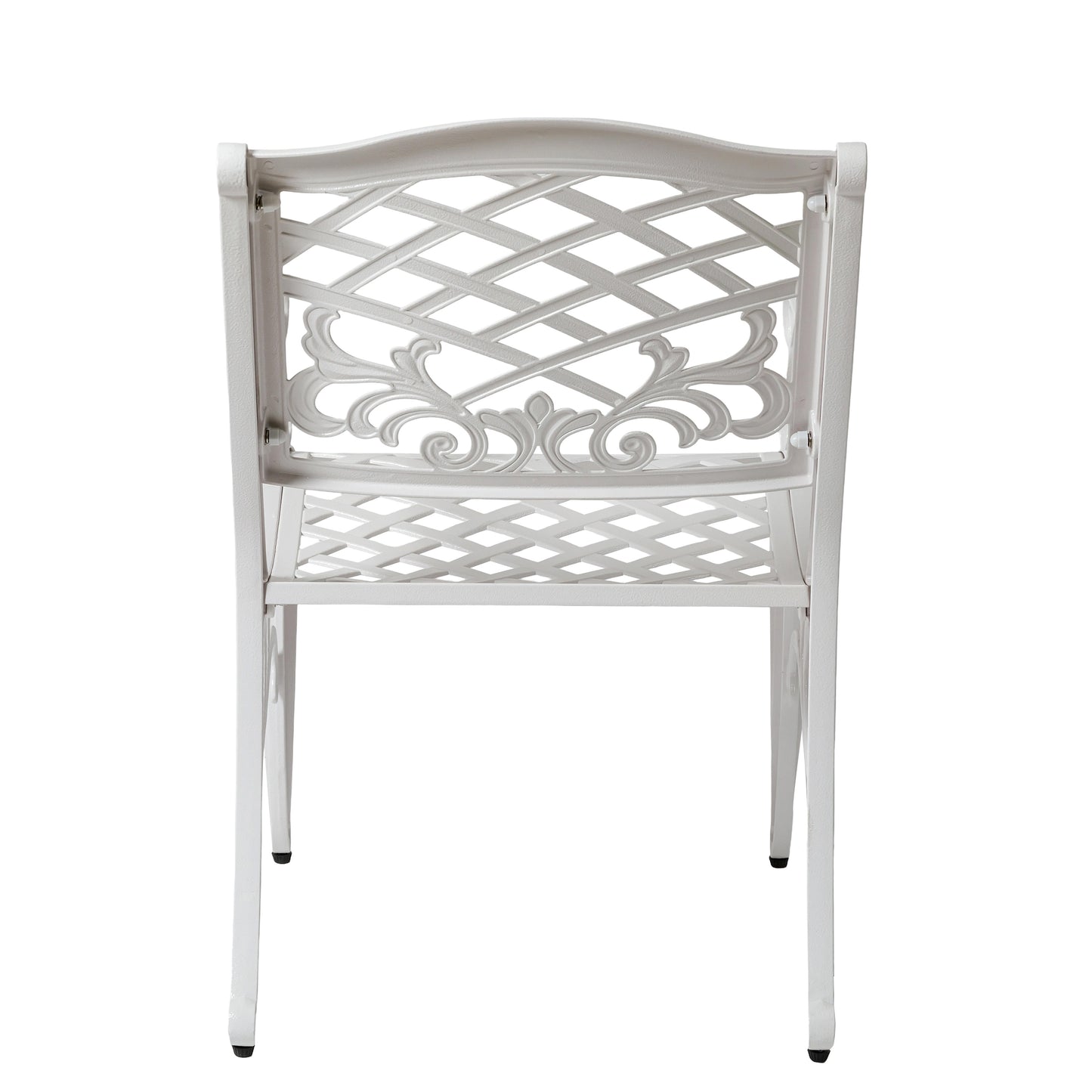 Phoenix Arm Chair (Set of 2) - White Aluminium Patio Seating