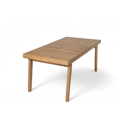 69" Acacia Wood Outdoor Dining Table - Brown