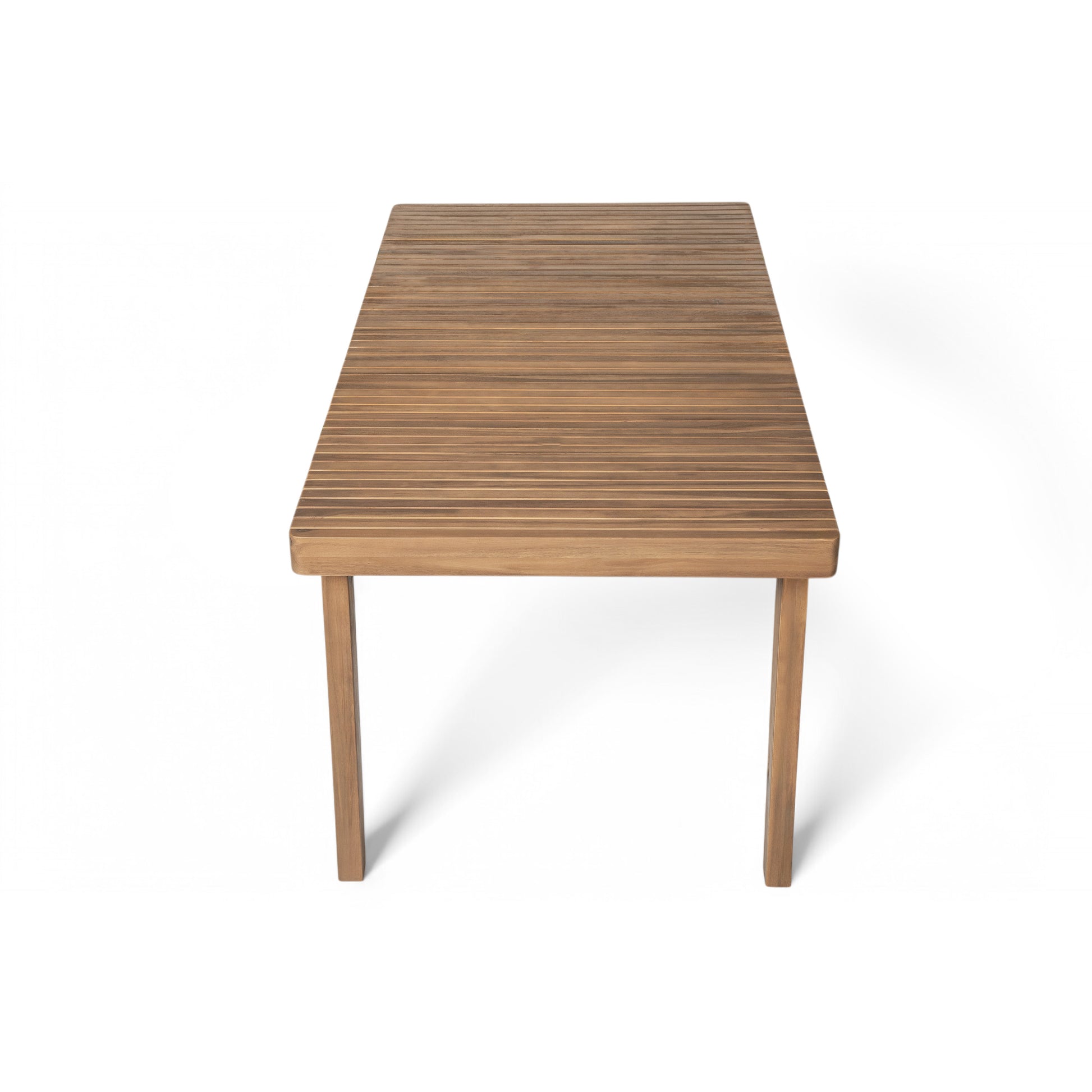 69" Acacia Wood Outdoor Dining Table - Brown