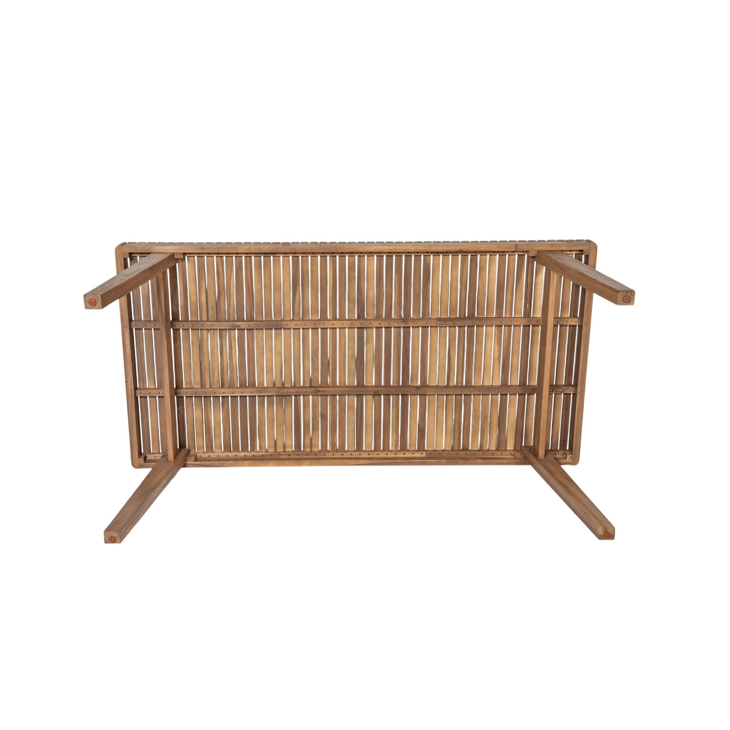 69" Acacia Wood Outdoor Dining Table - Brown