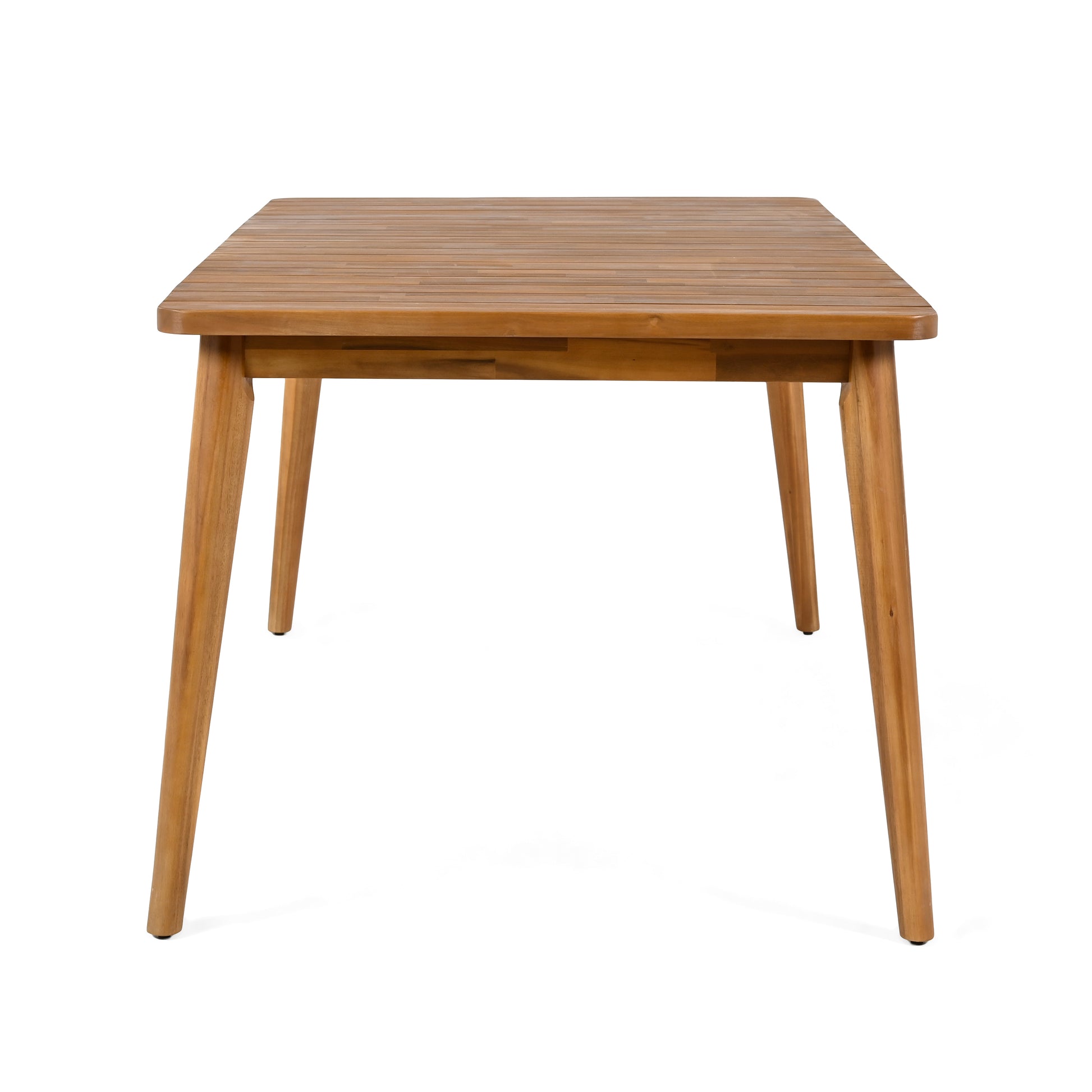 Teak Acacia Wood Dining Table - 6 Person Outdoor Table