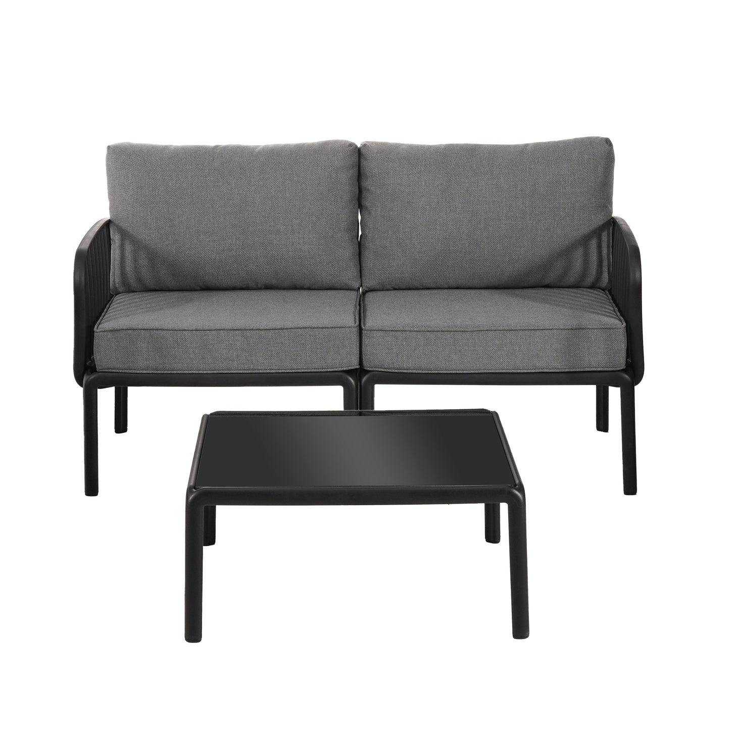 Modern Outdoor Patio Sofa Set with Cushions for Garden & Poolside