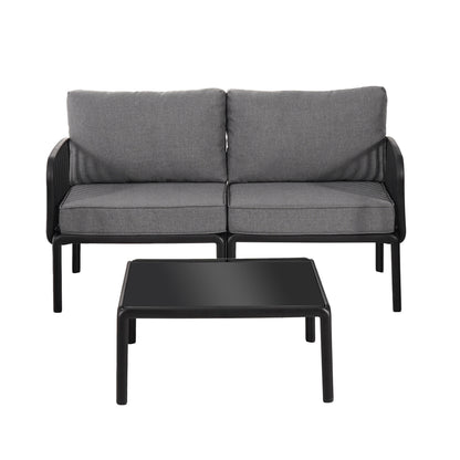 Modern Outdoor Patio Sofa Set with Cushions for Garden & Poolside