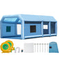 Inflatable Paint Booth, 26.2 x 14.8 x 9.8 ft Inflatable Spray Booth, Portable Car Paint Booth for Small Truck, with 950W+750W Powerful Blowers and Air Filter System, Large Motorcycle, Midsize SU