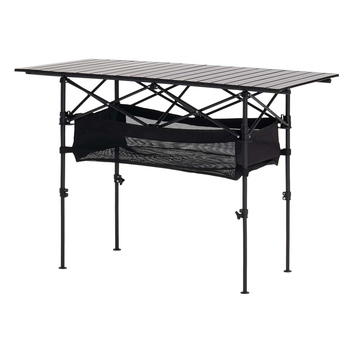 Folding Portable Camping Table Aluminum Outdoor Picnic Roll up Table Storage Bag