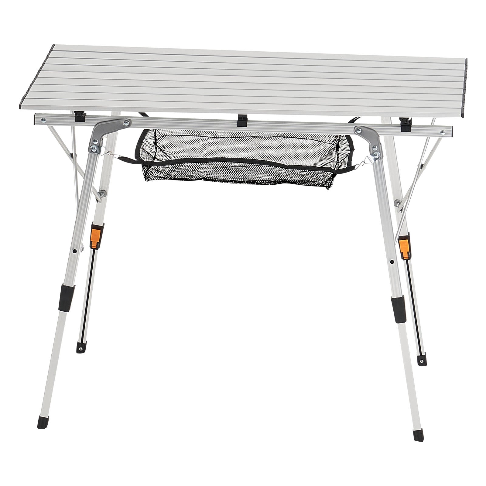 Silver Aluminum Folding Camping Table - 37" Outdoor Picnic Table