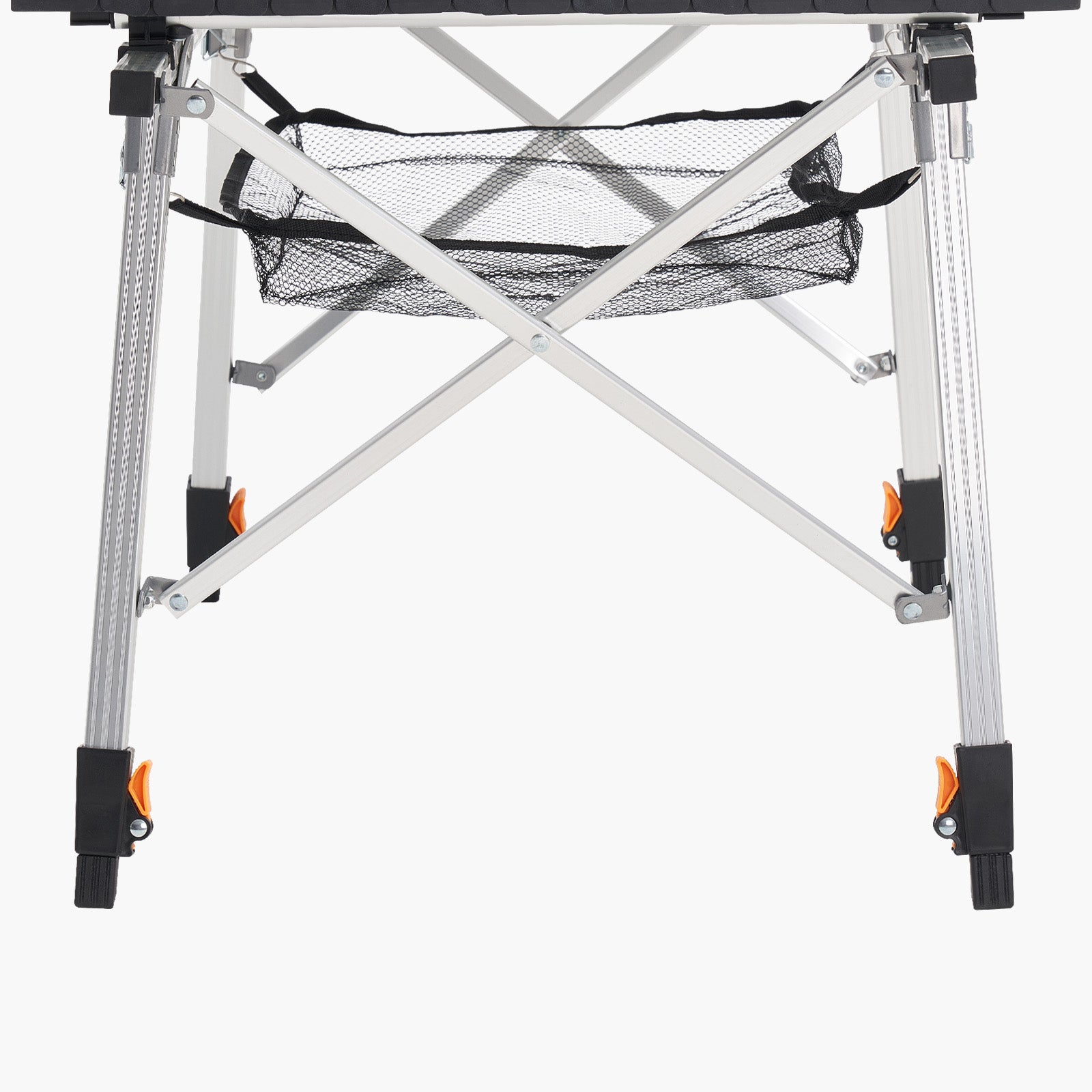 Silver Aluminum Folding Camping Table - 37" Outdoor Picnic Table