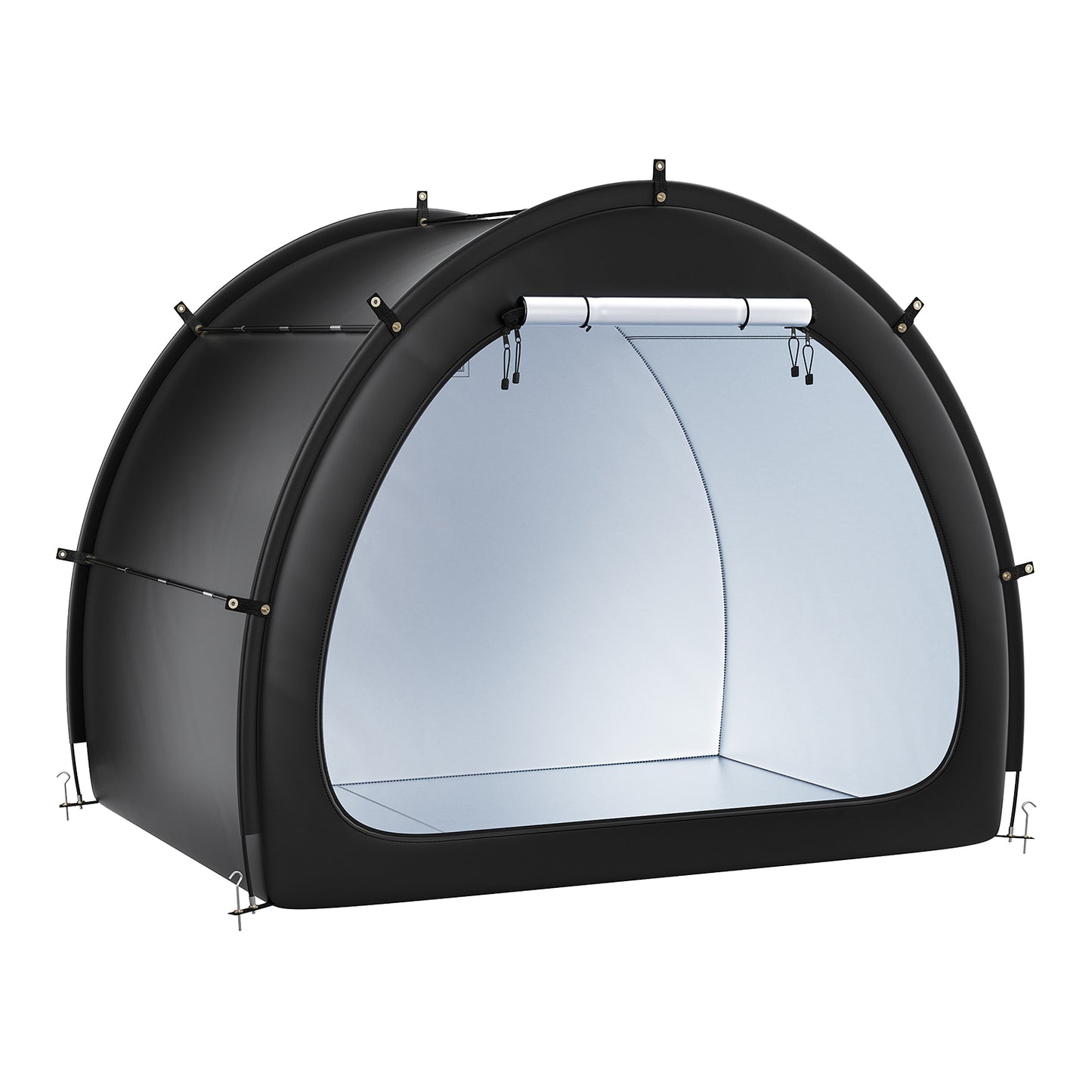 Black Oxford Bike Tent - 5 Bike Storage Carport