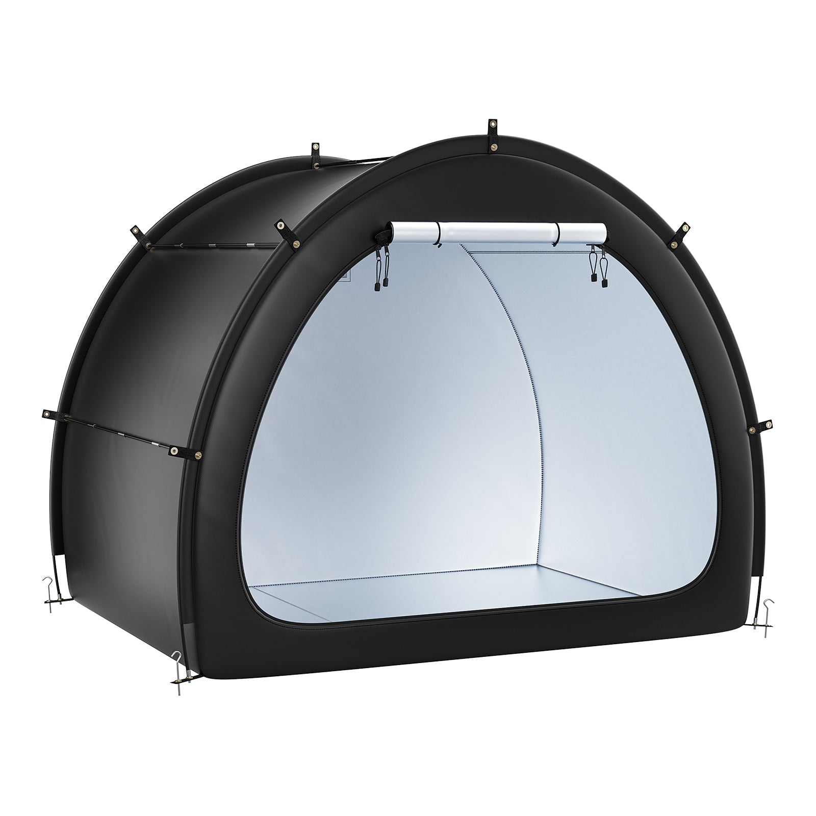 Black Oxford Bike Tent - 5 Bike Storage Carport