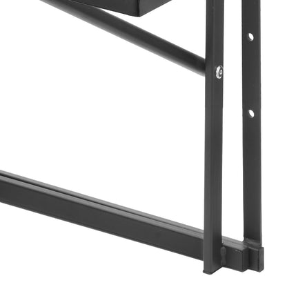 Outdoor Metal Balcony Table - 19 x 24 Inch Folding Railing Table