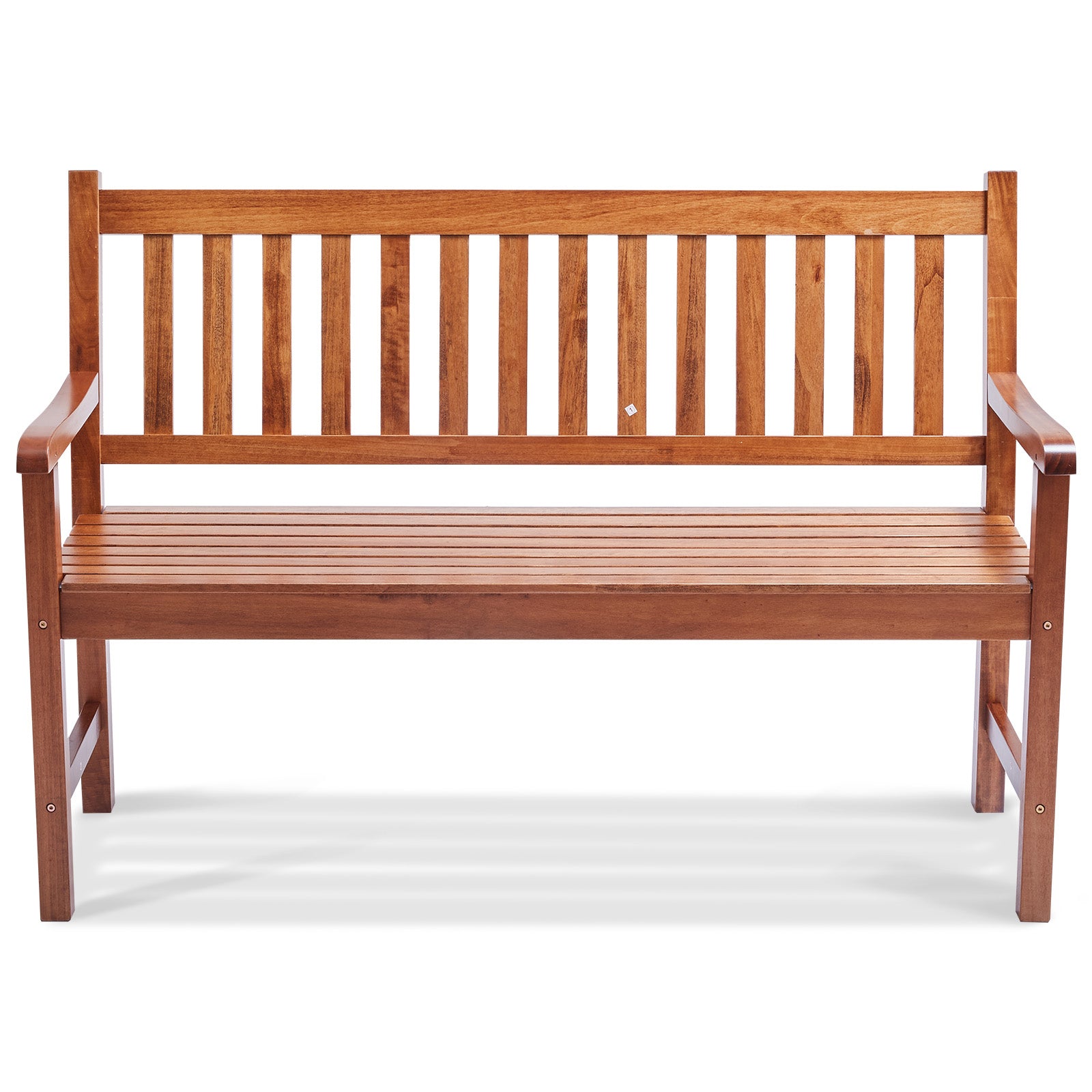 Solid Wood Garden Bench for Outdoor Patio or Porch Seating