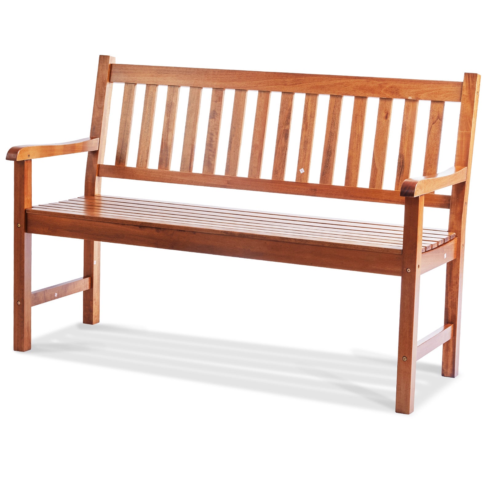 Solid Wood Garden Bench for Outdoor Patio or Porch Seating