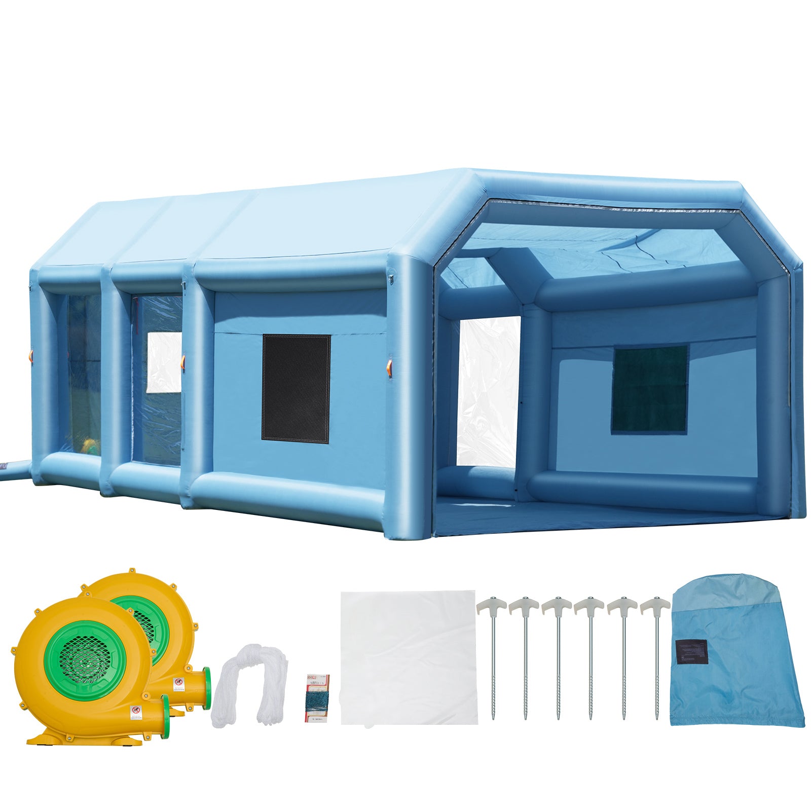 33 Foot Inflatable Paint Booth - Truck & Van Spray Booth
