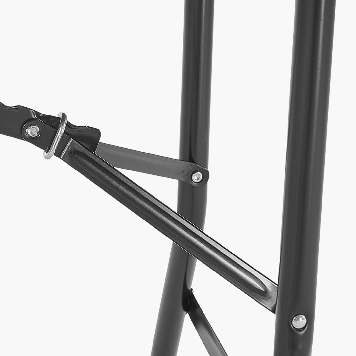 6ft Black Carbon Steel Folding Table - Outdoor Picnic Table