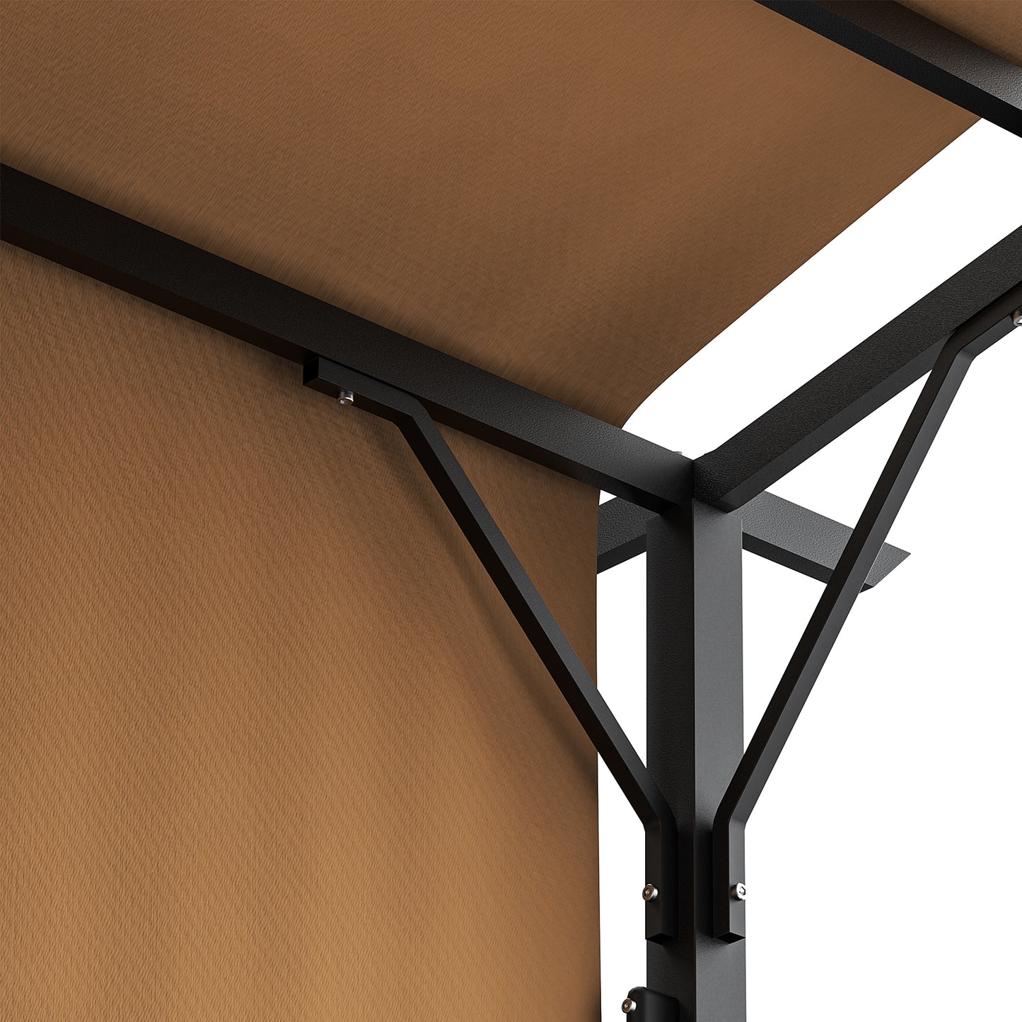 10x10 ft Black Metal Outdoor Pergola for Patio and Garden Shade