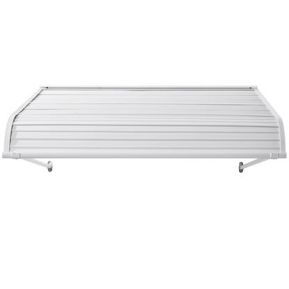 Window Awning Door Canopy 48x42 in Aluminum Alloy Front Door Awnings Anti-Rust