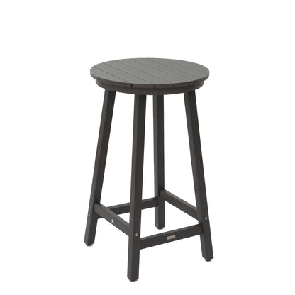 Durable Gray Polypropylene Outdoor Bar Table for Poolside and Garden