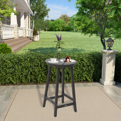 Patio Bar Table,Outdoor Bar Table for Deck,Pool(Gray)