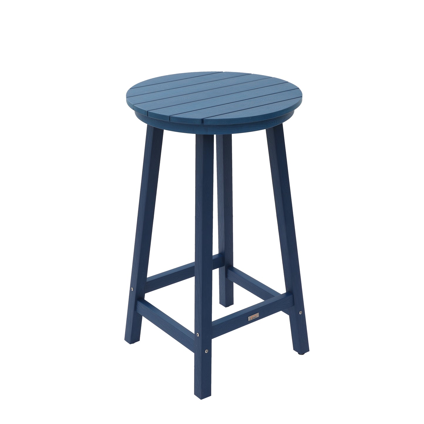 Navy Blue Polypropylene Bar Table - Outdoor Deck Bar